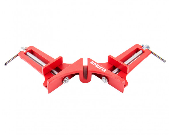 Струбцина угловая Elitech 511101, 90 глубина зажима 75 мм, алюминиевая, 50 кг 