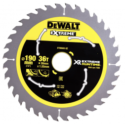 Пильный диск DEWALT EXTREME RUNTIME DT99563, 190/30 мм (DT99563-QZ)