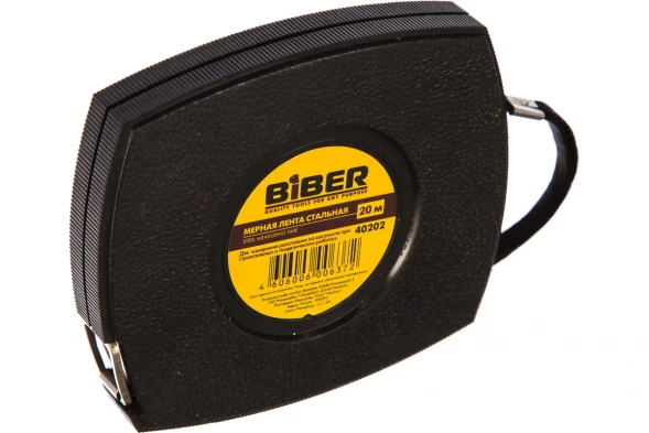 Мерная лента Biber 40202 стальная 20 м