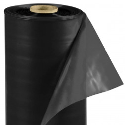 Пленка полиэтиленовая Polinet техническая черная, 3м х 100м, 080 мкм, 9 кг