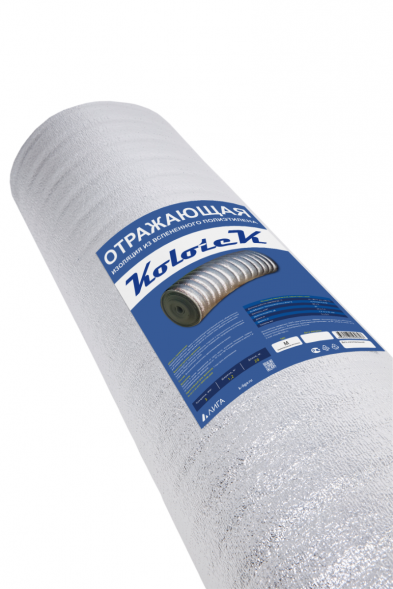 Подложка НПЭ металлизированная лавсаном ЛМ Kolotek 1,2х12 м 14,4 м2 10 мм