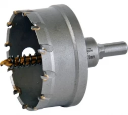 Коронка твердосплавная по металлу 73 мм, в сборе Elitech 1820.140000