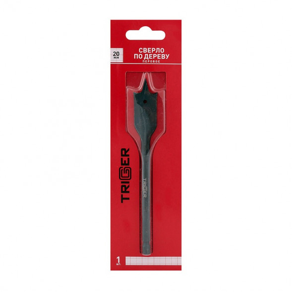 Сверло перьевое Trigger 71056 с шестигр. хвостовиком витое 20 мм
