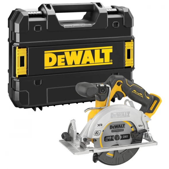 Дисковая пила аккумуляторная  DEWALT DCS512NT, 12 В, 140 мм, 3600 об/мин, без АКБ и ЗУ, в кейсе TSTAK 