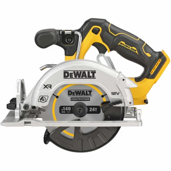 Дисковая пила аккумуляторная  DEWALT DCS512NT, 12 В, 140 мм, 3600 об/мин, без АКБ и ЗУ, в кейсе TSTAK 