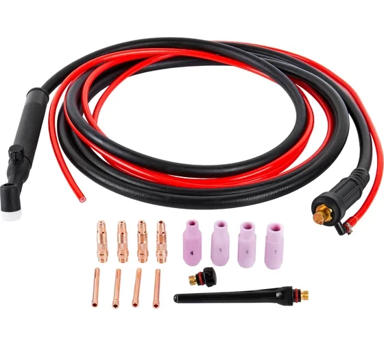 Горелка сварочная (4 м; DX50) для TIG сварки Elitech руч.управ.подачи газа 0606.000800 