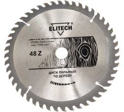 Диск пильный по дереву (190х20/16 мм; 2.4 мм; 48Z) Elitech 1820.053900