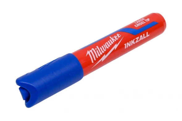 Маркер большой синий для стройплощадки Milwaukee INKZALL 