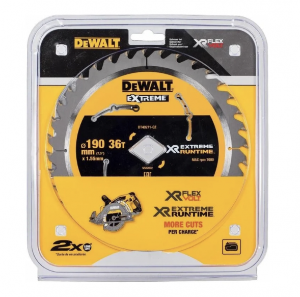 Пильный диск DEWALT XR EXTREME RUNTIME DT40271, 190x30мм, 36T (DT40271-QZ)