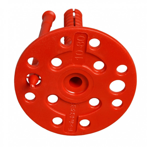 Дюбель для теплоизоляции Tech-Krep IZO тарельчатый с пластиковым гвоздем 10х100 мм