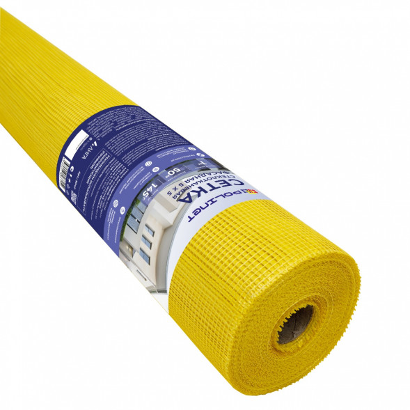 Сетка фасадня Polinet+ 5х5, 1м х 50 м,145 гр/м2