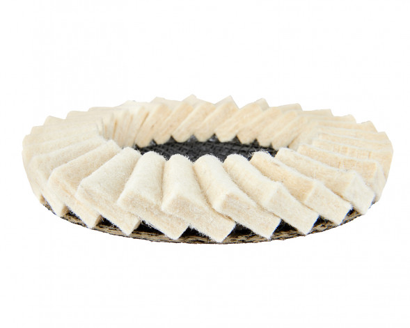 Круг полировальный лепестковый натуральный войлок, 125x22.2мм Elitech 1820.163400