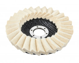 Круг полировальный лепестковый натуральный войлок, 125x22.2мм Elitech 1820.163400