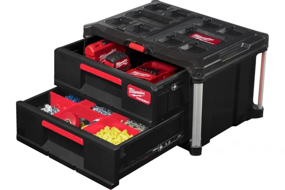 Ящик с 2-мя выдвижными отсеками Milwaukee PACKOUT