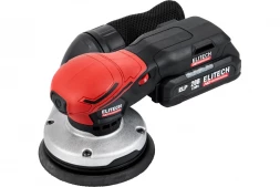 Шлифмашина эксцентриковая аккумуляторная Elitech HD COS 2012SL (20В, 2х2Ач, 125мм, BL) 
