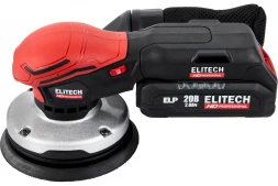 Шлифмашина эксцентриковая аккумуляторная Elitech HD COS 2012SL (20В, 2х2Ач, 125мм, BL) 