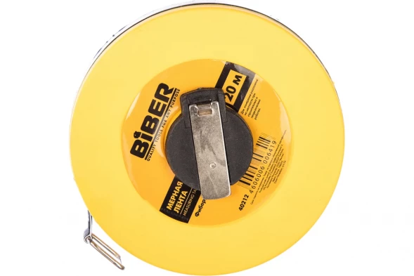 Мерная лента Biber 40212 фиберглассовая 20 м