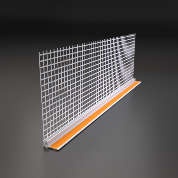 Профиль примыкающий с армирующей сеткой FasadPro ГОСТ 6 мм 2,4 м