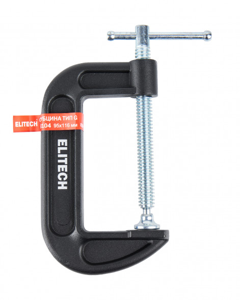 Струбцина Elitech 513104, тип G 95х116, 800кг