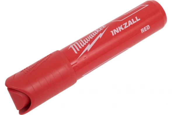 Маркер супер-большой XL красный для стройплощадки Milwaukee INKZALL