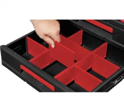 Ящик с 3-мя выдвижными отсеками Milwaukee PACKOUT