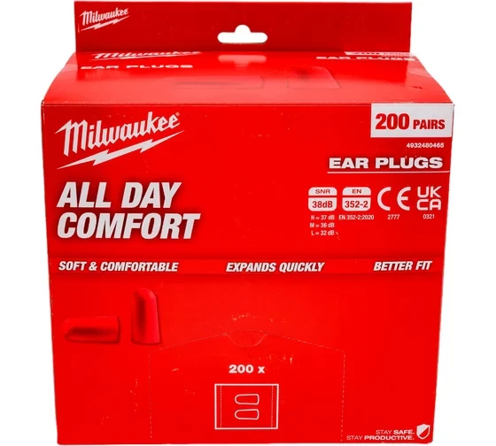 Противошумные вкладыши Milwaukee 200 шт 