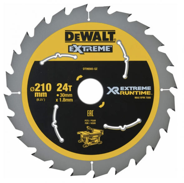 Пильный диск по дереву DEWALT DT99565, 210x30x1.8 мм (DT99565-QZ)