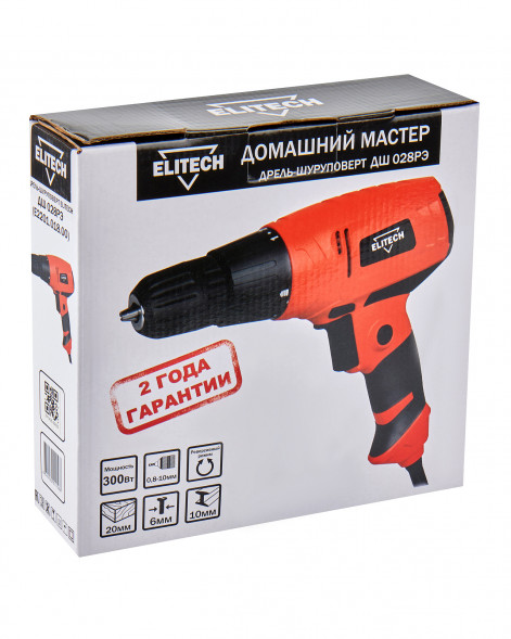 Шуруповерт Elitech ДМ ДШ 028РЭ (Е2201.018.00) 