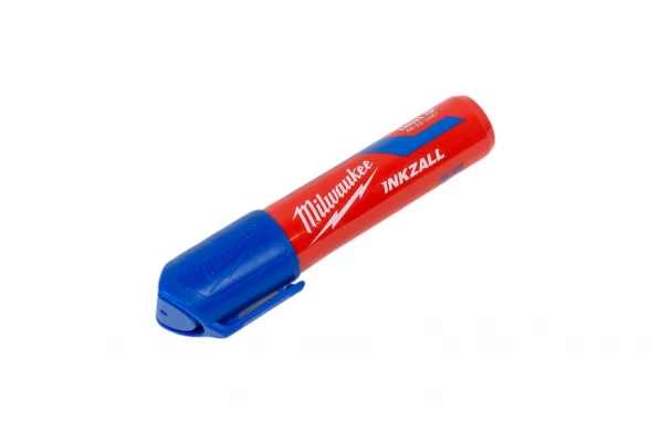 Маркер супер-большой XL синий для стройплощадки Milwaukee INKZALL