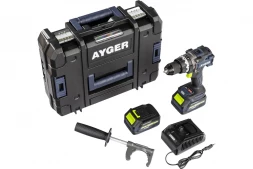  Бесщеточный ударный шуруповерт аккумуляторный AYGER AP20BL4-160