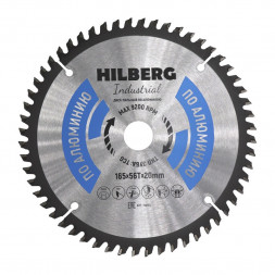 Диск пильный Industrial Алюминий (165x20 мм; 56Т) Hilberg 