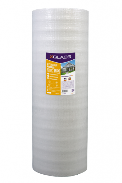 Подложка НПЭ металлизированная лавсаном самоклеящаяся ЛМ СК Xglass 1,2х25 м 30 м2 5 мм