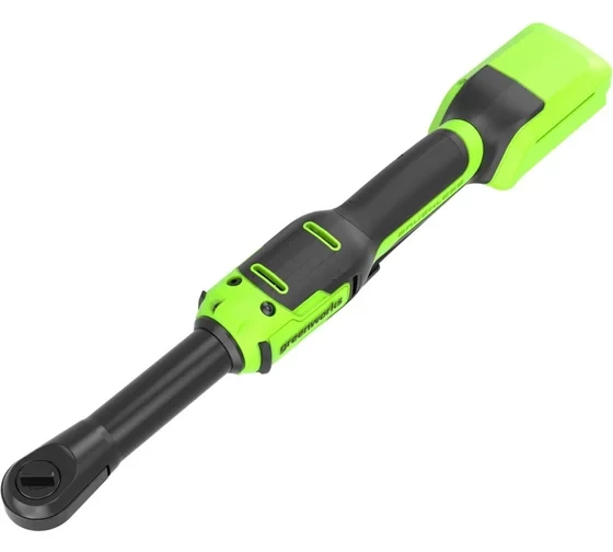 Гайковерт-трещотка аккумуляторный GreenWorks GD24RWX удлиненная, 24В, б/щет, 0-250 об/мин, 1/2DR, 80Нм, 170 мм, без АКБ и ЗУ 3803907