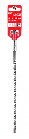 Квадробур с двойной спиралью по бетону (8x200х260 мм; SDS+) Elitech 1820.109100