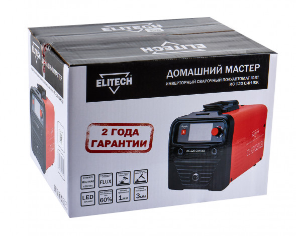 Инвертор Elitech ДМ ИС 120 СИН ЖК 