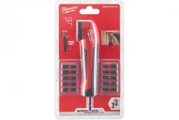 Угловая насадка Milwaukee SHOCKWAVE 1/4&amp;quot; с комплектом бит 10 шт 
