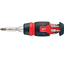 Отвертка универсальная компактная с трещоткой 8 в 1 Milwaukee