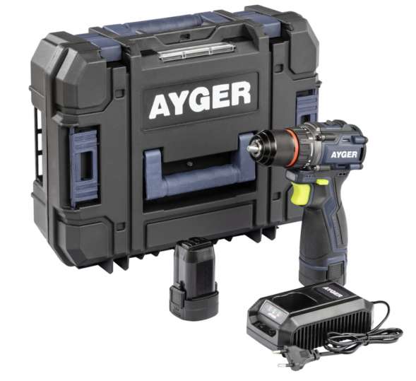  Бесщеточный шуруповерт аккумуляторный AYGER AP16BL2