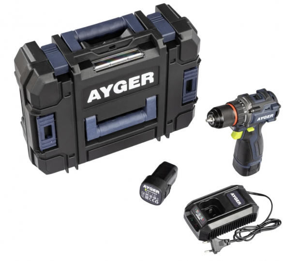  Бесщеточный шуруповерт аккумуляторный AYGER AP16BL2