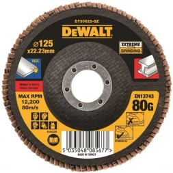 Диск лепестковый DEWALT DT30622 125мм х 22.2мм, 80G 
