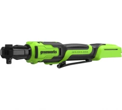 Гайковерт-трещотка аккумуляторный GreenWorks GD24RW, 24В, б/щет, 0-250 об/мин, 1/2DR, 80Нм, 70 мм, без АКБ и ЗУ, сумка 3804007