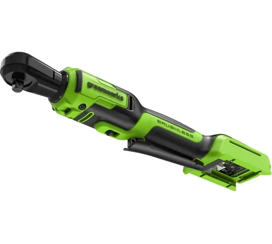 Гайковерт-трещотка аккумуляторный GreenWorks GD24RW, 24В, б/щет, 0-250 об/мин, 1/2DR, 80Нм, 70 мм, без АКБ и ЗУ, сумка 3804007