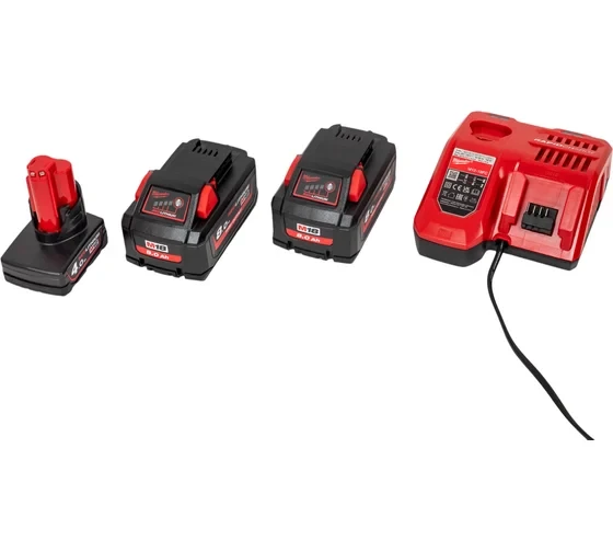 Энергокомплект M18 HNRG-802 (2 аккумулятора Li-ion, 18 В, 8 Ач+зарядное устройство M12-18 FC) Milwaukee