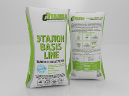 Шпатлевка базовая цементная ЭТАЛОН «BASIS LINE», 25 кг