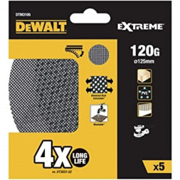 Шлифовальные круги DEWALT DTM3105 для ЭШМ сетка 125мм, 120G, 5шт (DTM3105-QZ)