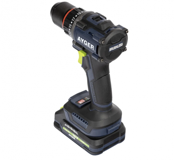  Бесщеточный шуруповерт аккумуляторный AYGER AP20BL2-70