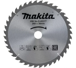 Диск пильный для дерева (260x30x1.8 мм; 40T) Makita D-65377
