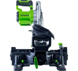 Торцовочная пила аккумуляторная GreenWorks GD24MS216, 24В, б/щет., 4800 об/мин, 216x30 мм, рез 65х310 мм, с 1хАКБ 4Ач и ЗУ 