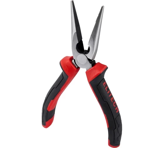 Длинногубцы Elitech 160 мм, комбинированные, CrV,56-62HRC 120202 