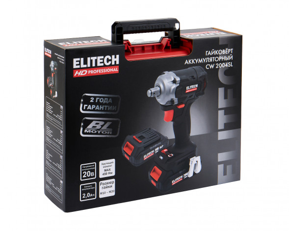 Гайковёрт аккумуляторный Elitech HD CW 2004SL (E2201.056.01) 